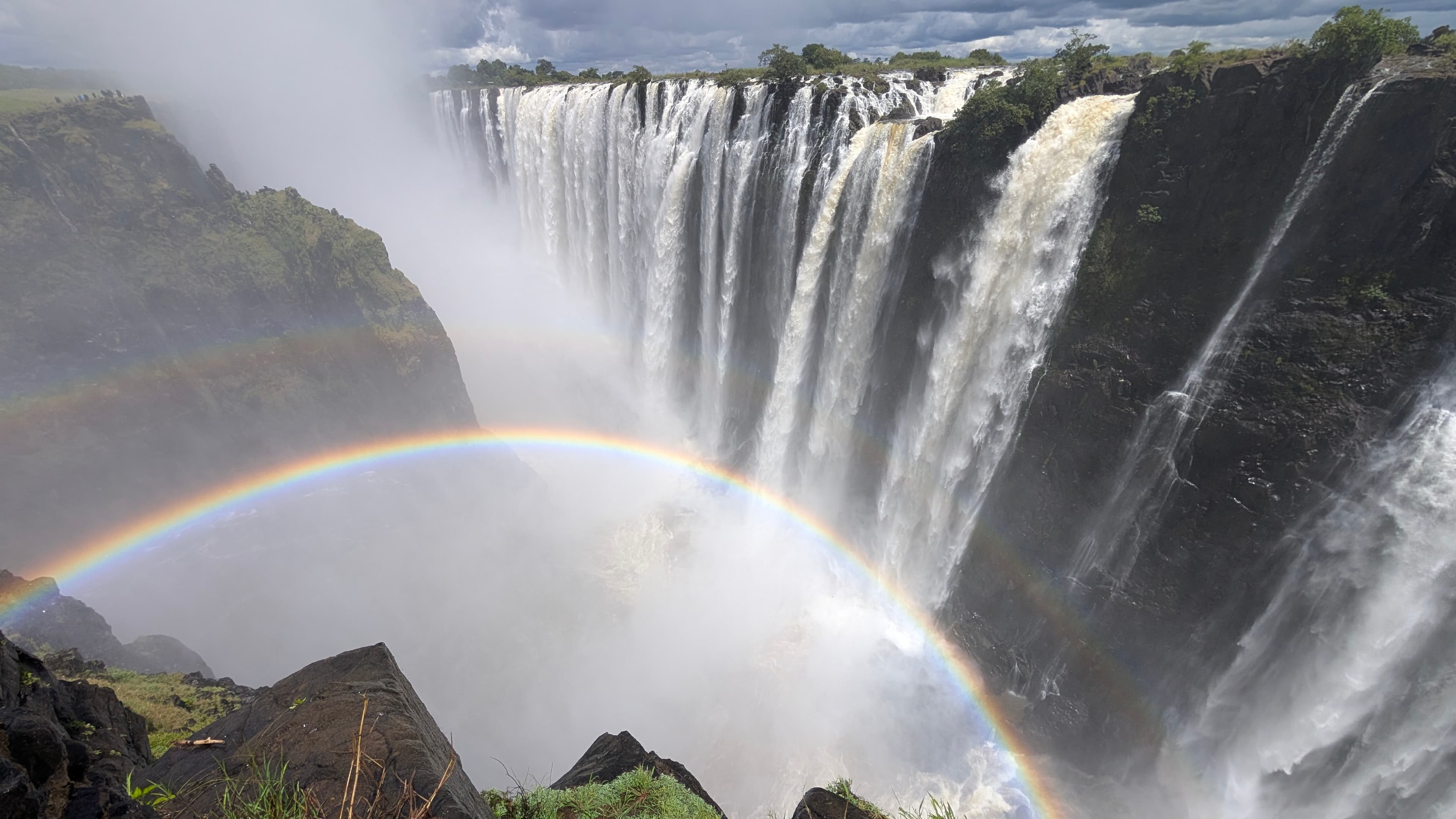Victoria Falls aerial view